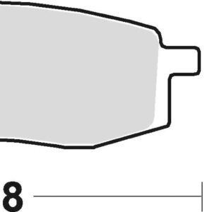Braking Juego de pastillas de freno semimetálicas SM1 para Yamaha