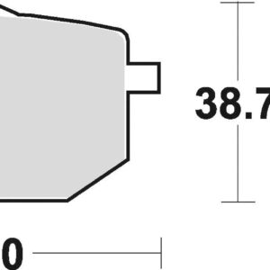 Braking Juego de pastillas de freno semimetálicas SM1 para Yamaha