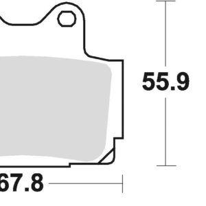 Braking Juego de pastillas de freno semimetálicas SM1 para Yamaha