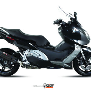Mivv Slip-On Suono black con tapa carbono BMW C 600 Sport / C 650 GT 2012-15