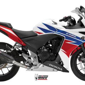 Mivv Slip-On Suono black con tapa carbono Honda CB 500 F / X / CBR 500 R 2013-15