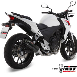 Mivv Full system 1x1 GP black con tapa carbono Honda CBR 125 R 2004-10