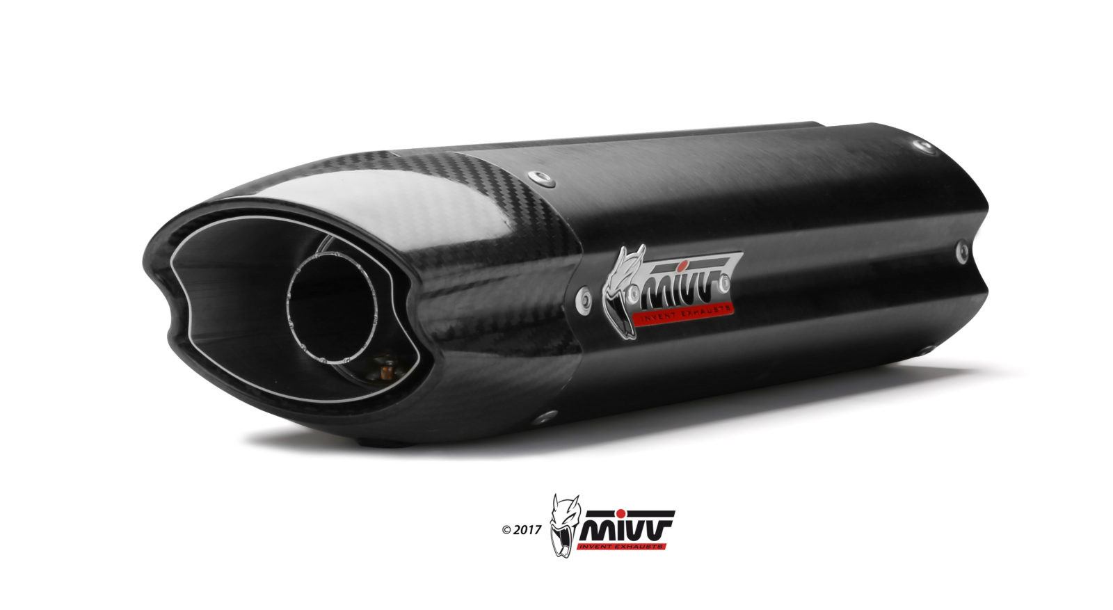 Mivv Slip-On Suono black con tapa carbono Honda CBR 600 RR 2007-12 / CBR 600 RR 2013-16