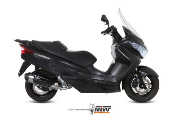 Escape Mivv Full system 1x1 Urban St. Steel Suzuki Burgman 200 2007-13