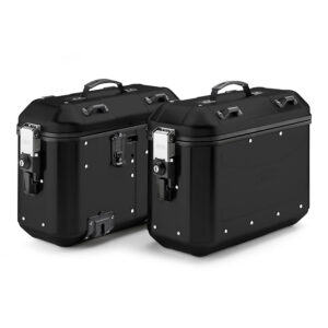 Pack de 2 maletas en aluminio acabado negro con la misma llave - DLMK36BPACK2
