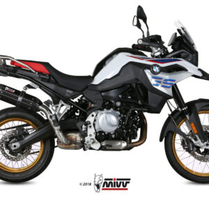 Mivv Slip-On Suono Black con tapa carbono BMW F 750 GS / F 850 GS 2018-24