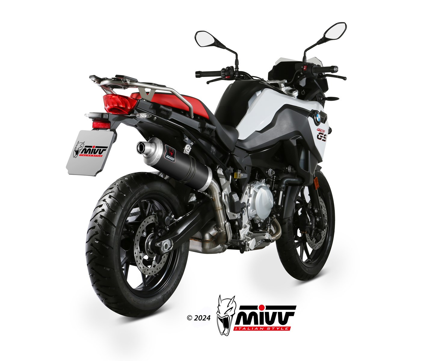 Mivv Slip-On DAKAR Black BMW F 750 GS / F 850 GS 2018-24