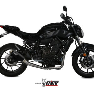 Mivv Full system 2x1 GP Pro black Yamaha MT-07 / FZ-07 2014-20