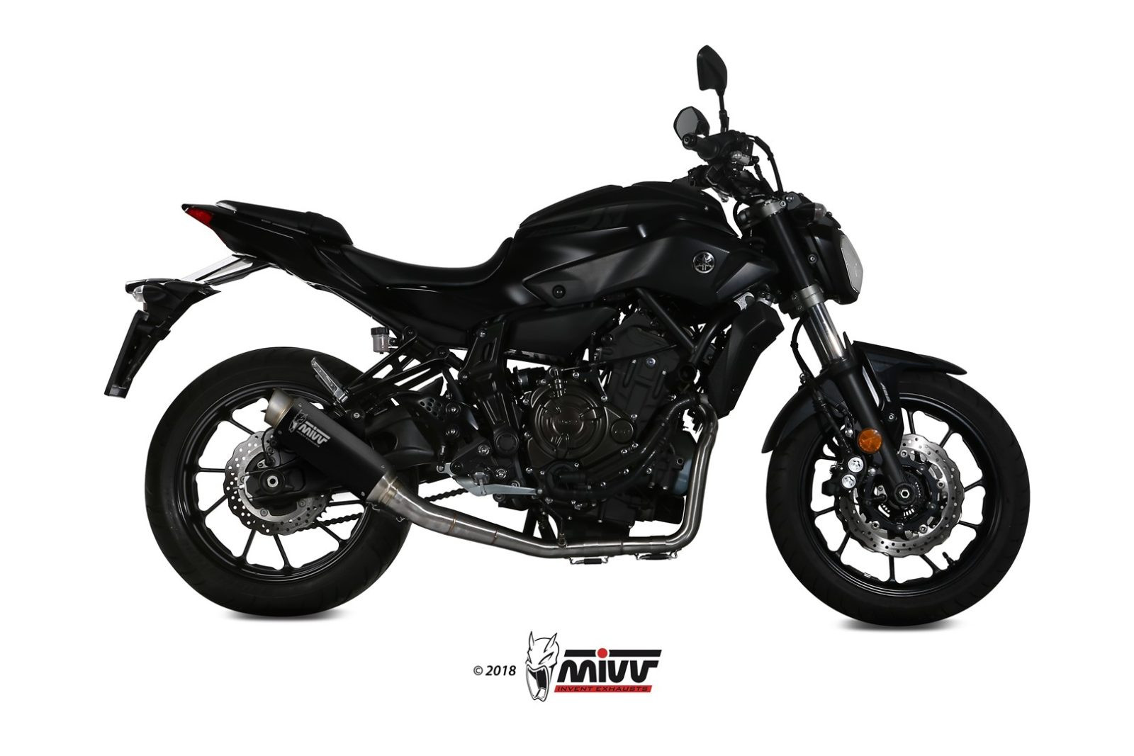 Mivv Full system 2x1 GP Black Yamaha MT-07 / FZ-07 2014-24