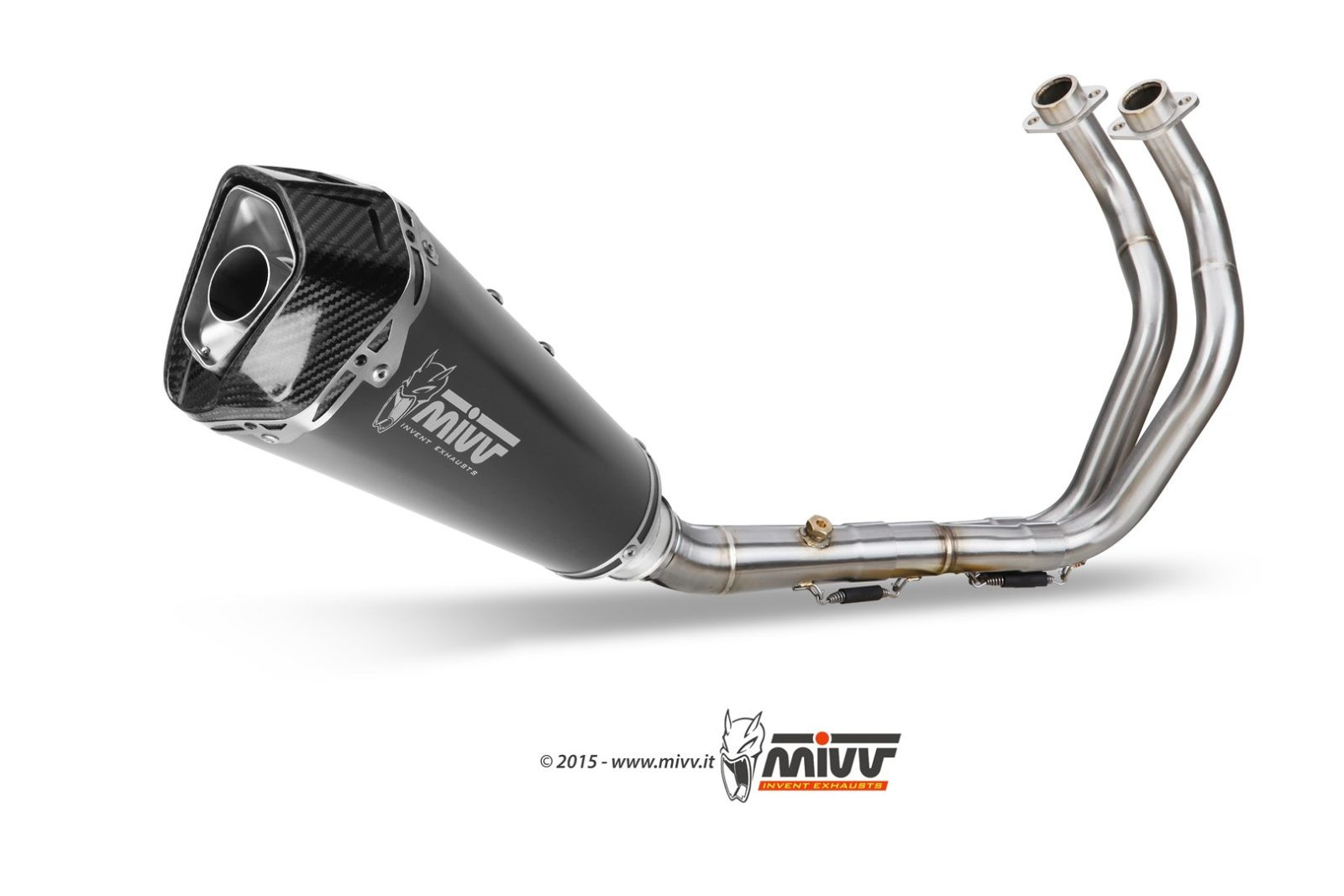 Mivv Full system 2x1 Delta Race black Yamaha MT-07 / FZ-07 2014-20