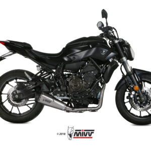 Mivv Full system 2x1 Delta Race black Yamaha MT-07 / FZ-07 2014-20