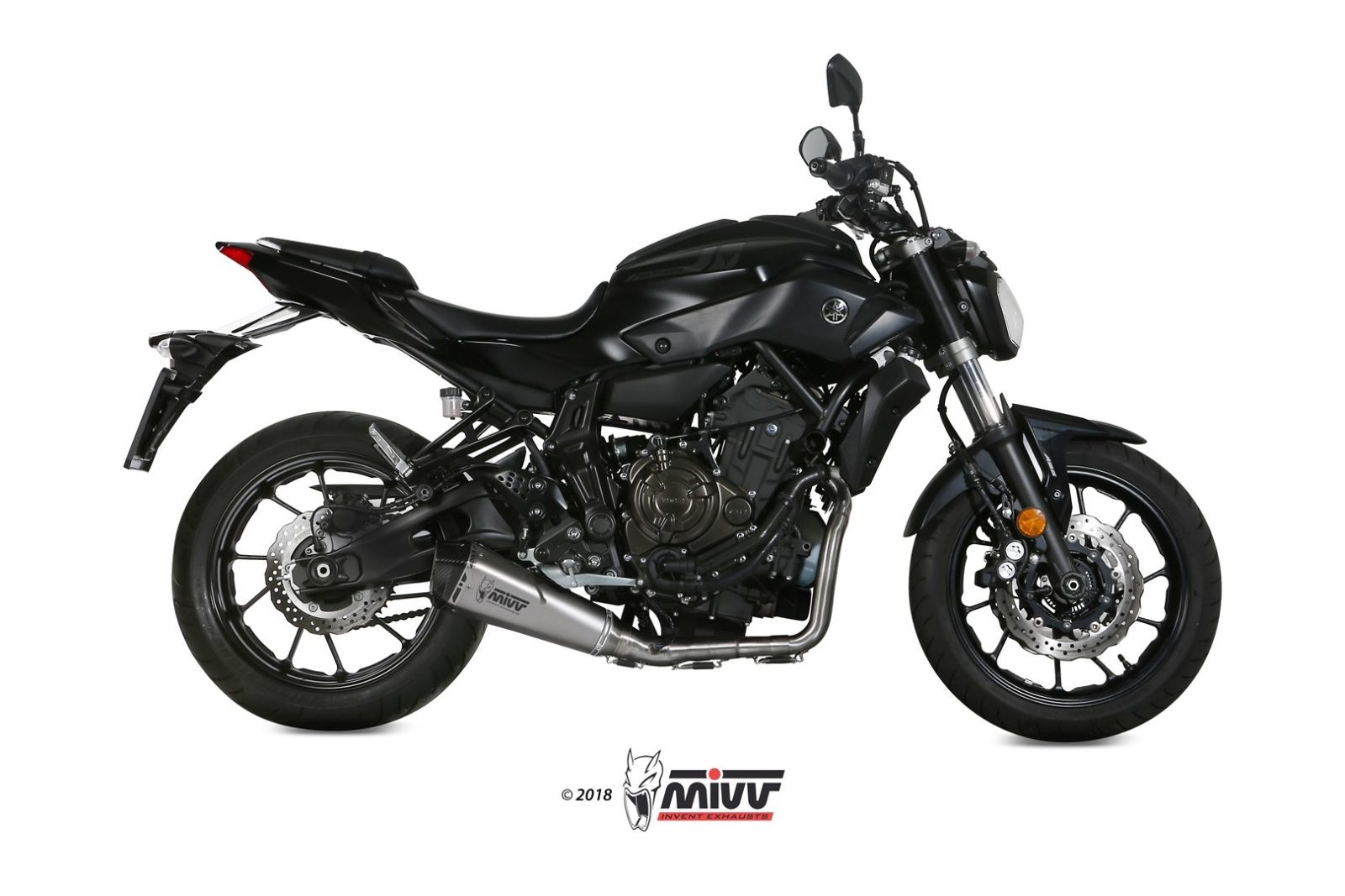 Mivv Full system 2x1 Delta Race black Yamaha MT-07 / FZ-07 2014-20