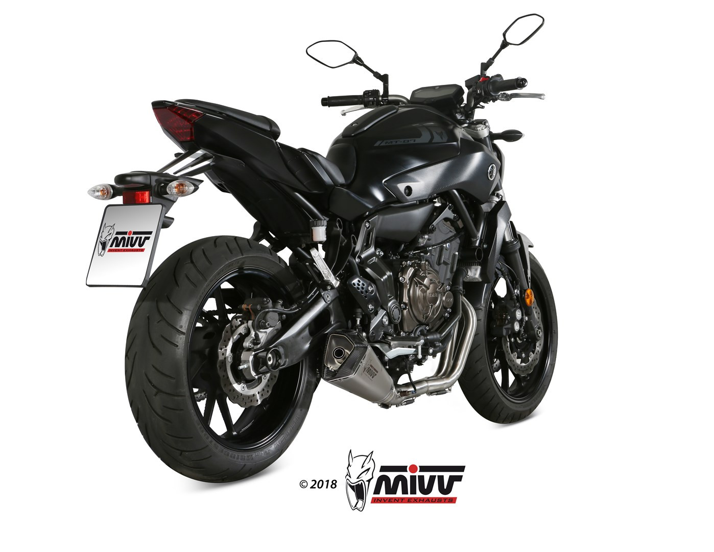Mivv Full system 2x1 Delta Race black Yamaha MT-07 / FZ-07 2014-20