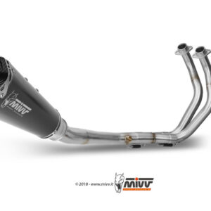 Mivv Full system 2x1 Delta Race Black Yamaha MT-07 / FZ-07 2014-24