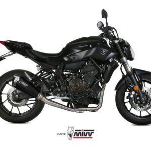 Mivv Full system 2x1 Delta Race Black Yamaha MT-07 / FZ-07 2014-24