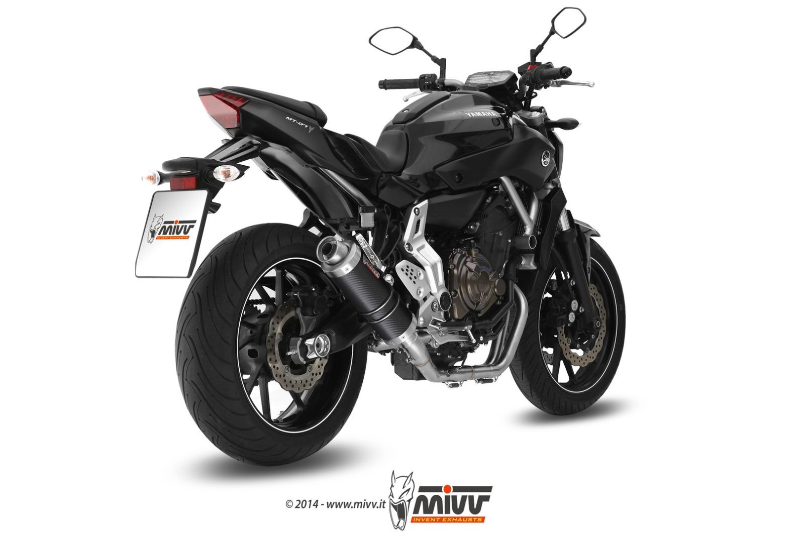 Mivv Full system 2x1 GP carbon Yamaha MT-07 / FZ-07 2014-24