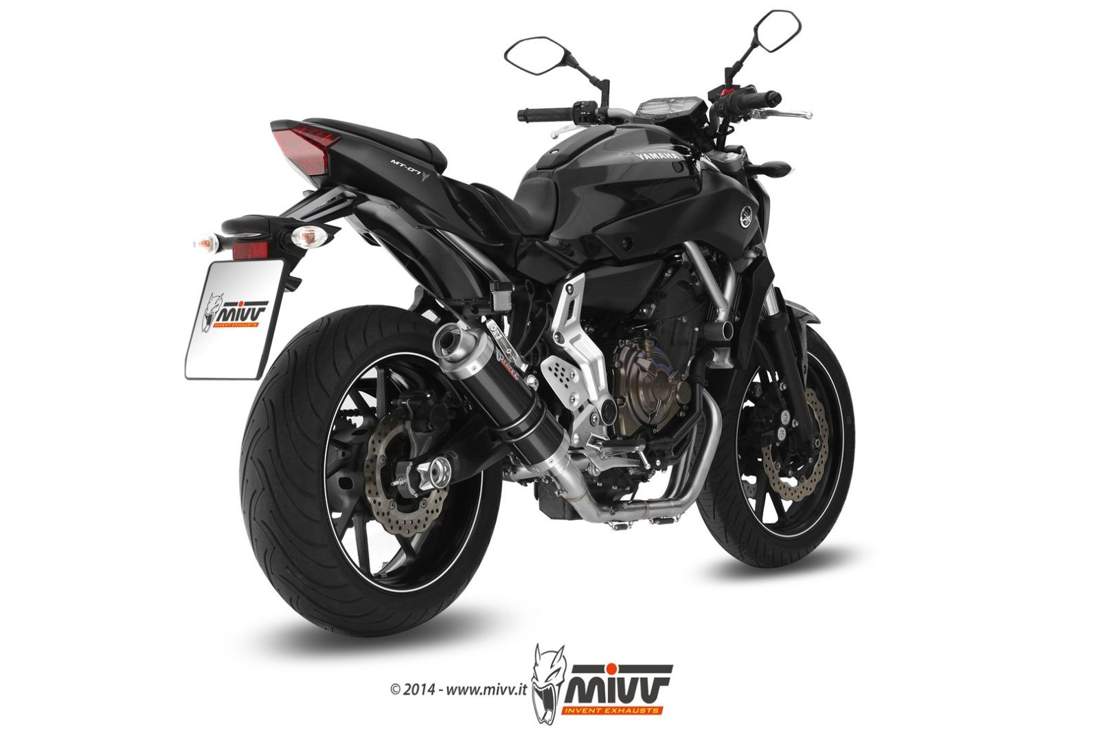 Mivv Full system 2x1 Delta Race Black Yamaha MT-07 / FZ-07 2014-24