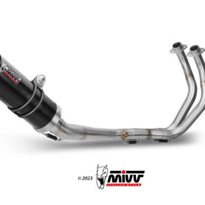 Mivv Full system 2x1 GP Black con tapa carbono Yamaha MT-07 / FZ-07 2014-24