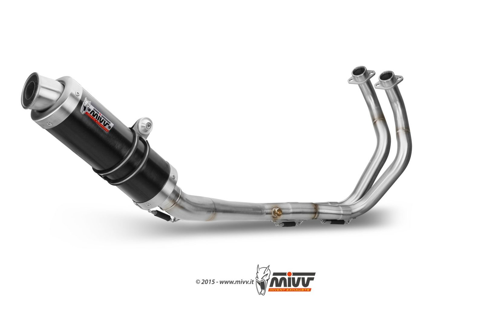 Mivv Full system 2x1 Delta Race Black Yamaha MT-07 / FZ-07 2014-24