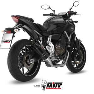 Mivv Full system 2x1 GP carbon con tapa carbono Yamaha MT-07 / FZ-07 2014-24