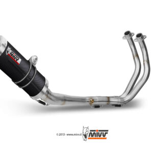 Mivv Full system 2x1 GP carbon con tapa carbono Yamaha MT-07 / FZ-07 2014-24