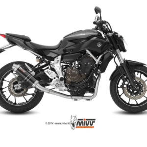 Mivv Full system 2x1 GP Black Yamaha MT-07 / FZ-07 2014-24