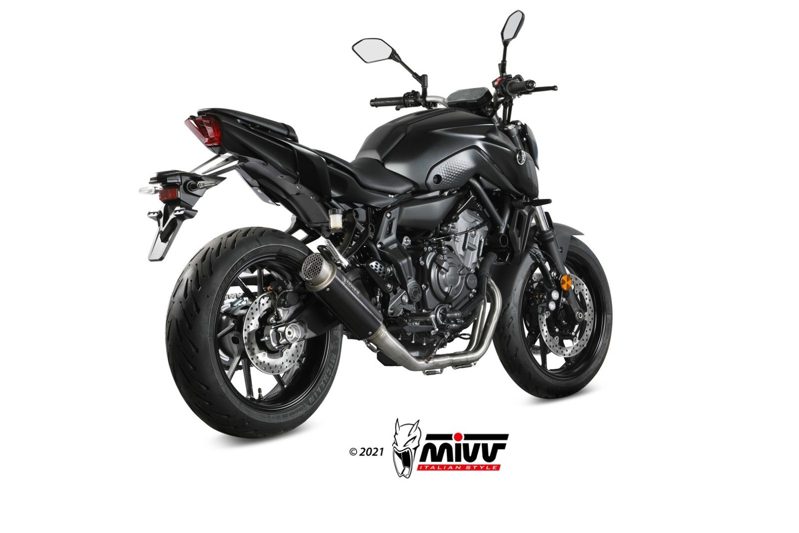 Mivv Full system 2x1 GP Pro Titan Yamaha MT-07 / FZ-07 2021-24