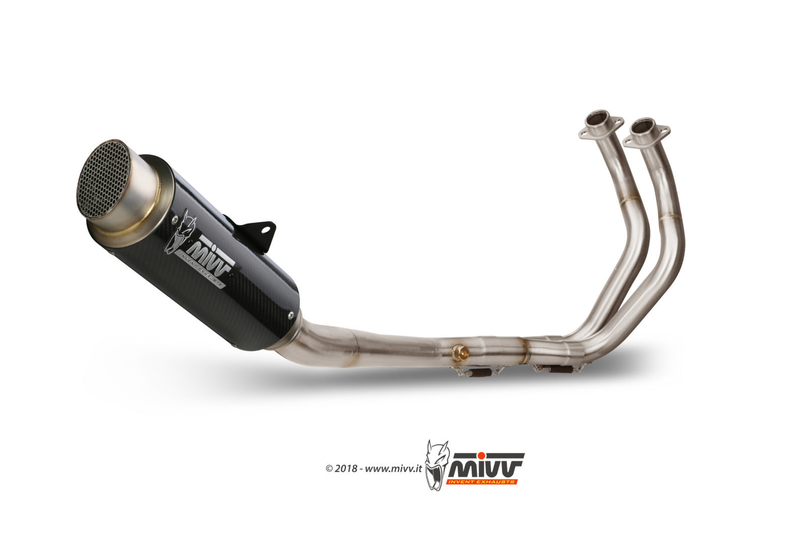 Mivv Full system 2x1 GP Pro carbono Yamaha MT-07 / FZ-07 2021-24