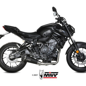 Mivv Full system 2x1 Delta Race Black Yamaha MT-07 / FZ-07 2021-25