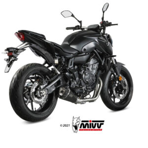 Mivv Full system 2x1 Delta Race Black Yamaha MT-07 / FZ-07 2021-25