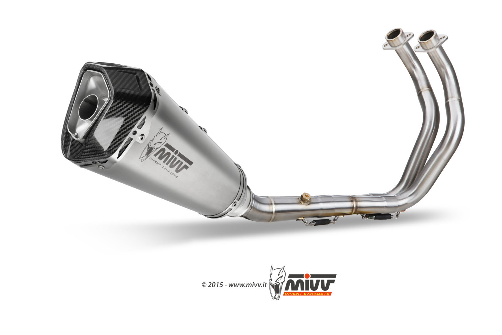 Mivv Full system 2x1 Delta Race St. Steel Yamaha MT-07 / FZ-07 2021-25