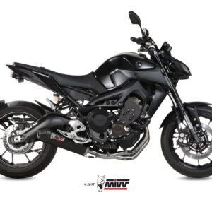 Mivv Full system 3x1 Oval carbono con tapa carbono Yamaha MT-09 / FZ-09 2013-20