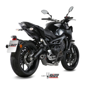 Mivv Full system 3x1 Oval carbono con tapa carbono Yamaha MT-09 / FZ-09 2013-20