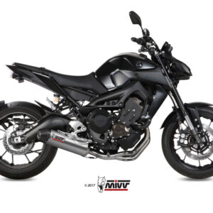 Mivv Full system 3x1 Oval titan con tapa carbono Yamaha MT-09 / FZ-09 2013-20