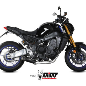 Mivv Full system 3x1 Oval Titan con tapa carbono Yamaha Tracer 9 / GT 2021-24