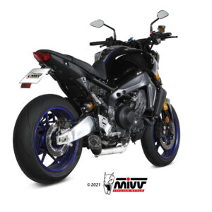 Mivv Full system 3x1 Oval Titan con tapa carbono Yamaha Tracer 9 / GT 2021-24