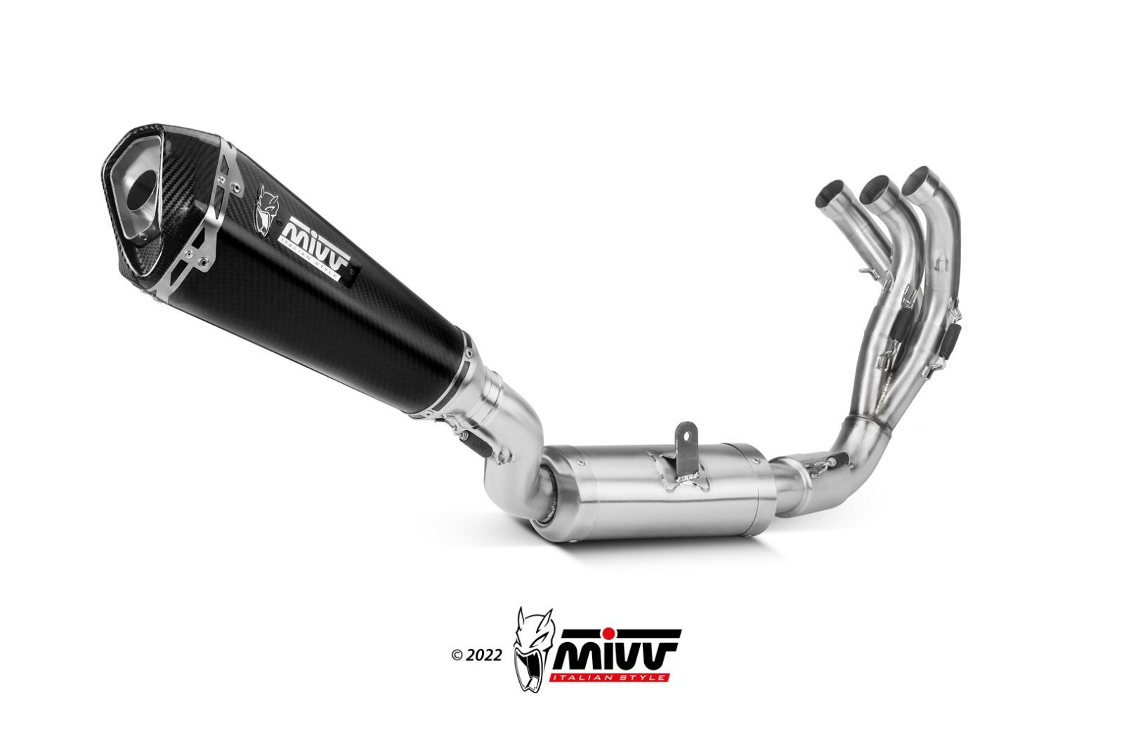 Mivv Full system 3x1 Delta Race carbono Yamaha MT-09 / SP / FZ-09 2021-23
