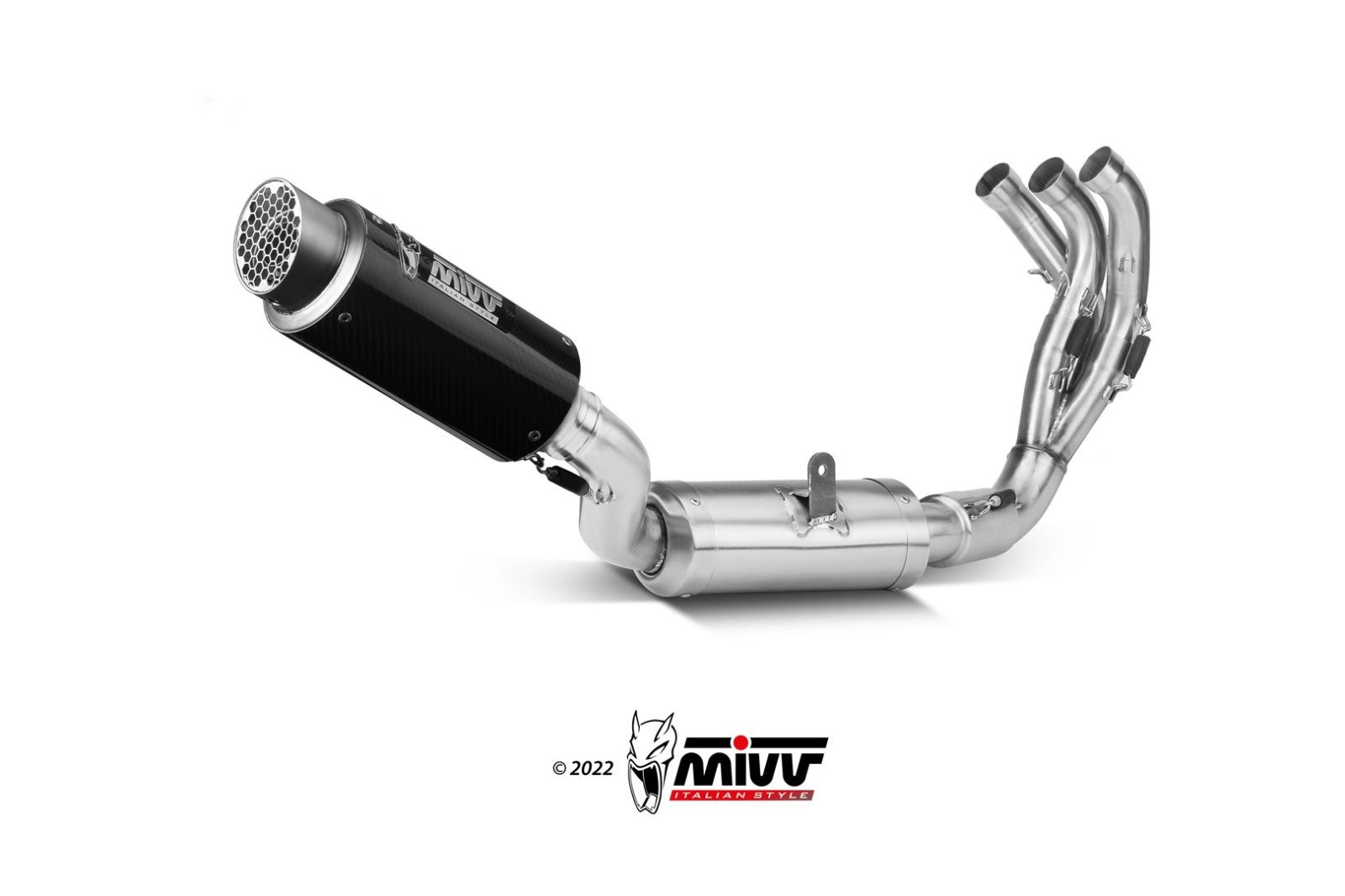 Mivv Full system 3x1 GP Pro carbono Yamaha MT-09 / SP / FZ-09 2021-23