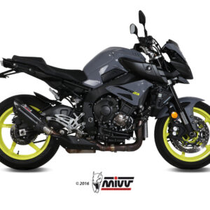Mivv Slip-On Suono black con tapa carbono Yamaha MT-10 / FZ-10 2016-22