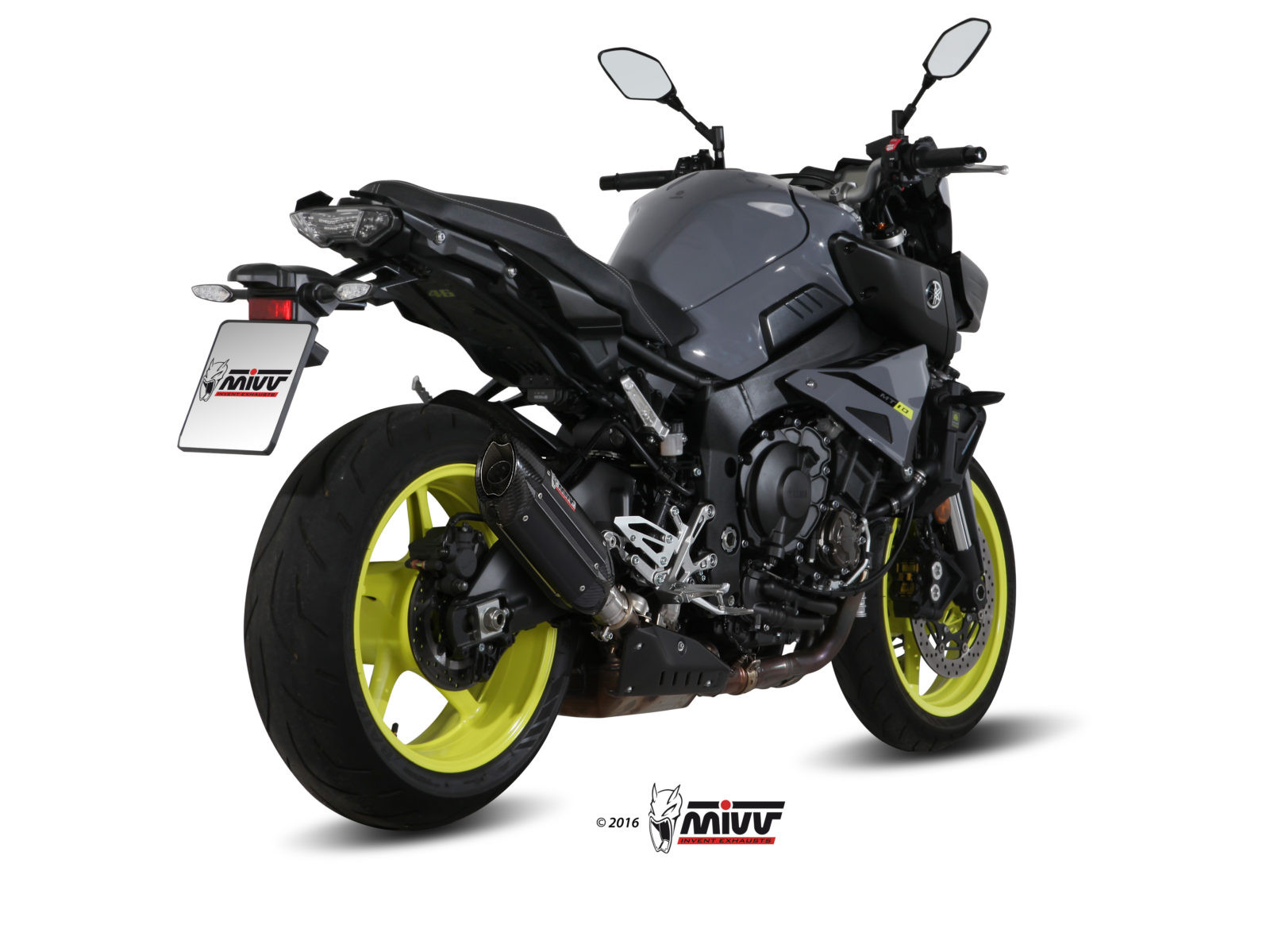 Mivv Slip-On Suono black con tapa carbono Yamaha MT-10 / FZ-10 2016-22