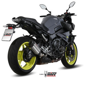 Mivv Slip-On Suono St. Steel con tapa carbono Yamaha MT-10 / FZ-10 2016-22