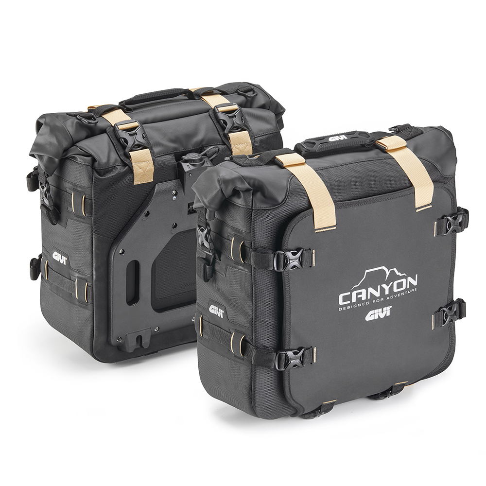 Par de bolsas laterales impermeables con sistema de fijación MONOKEY®, 25+25 litros - GRT720B