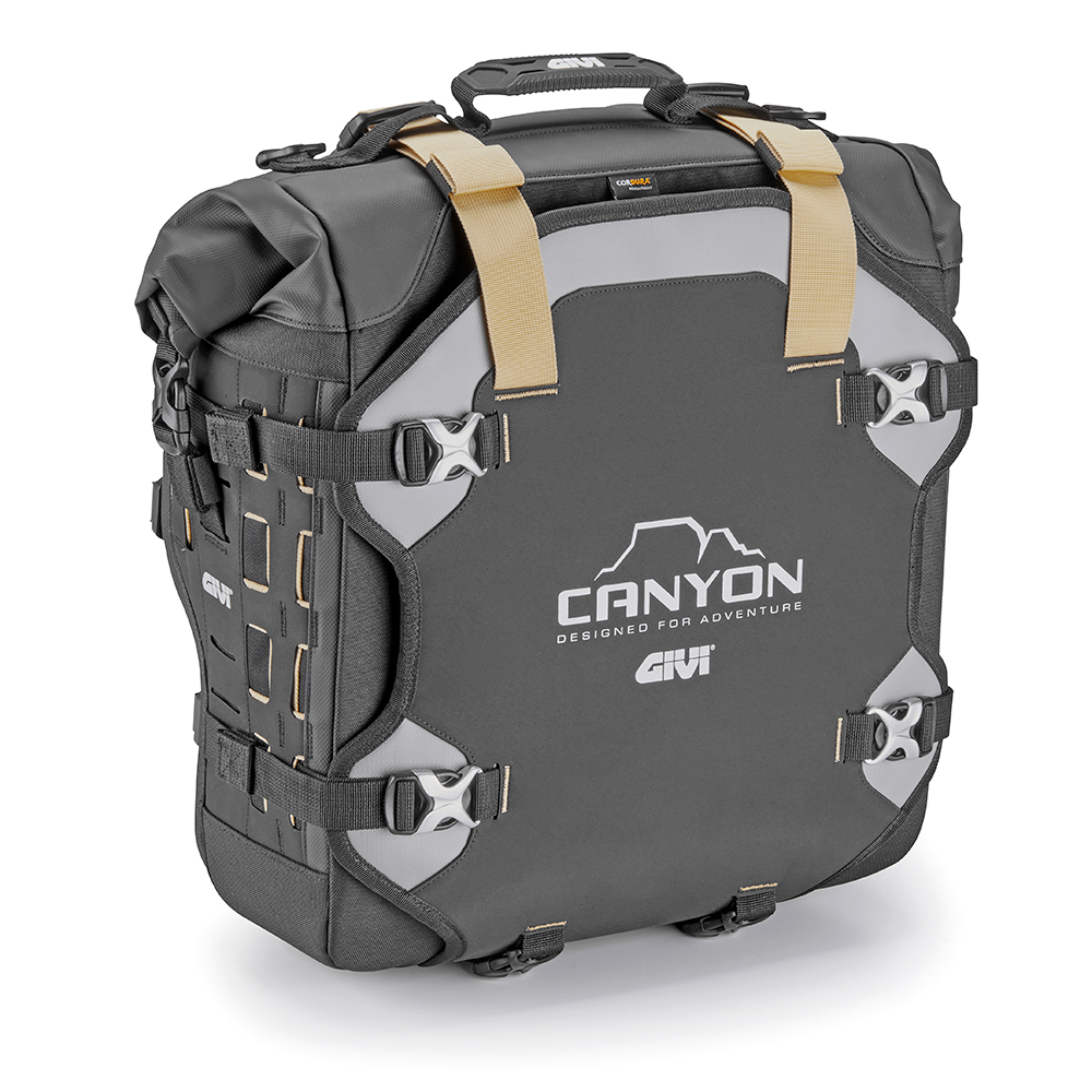 Bolsa lateral impermeable scantonata, con sistema de fijación MONOKEY® CAM-SIDE, 25 litros - GRT727