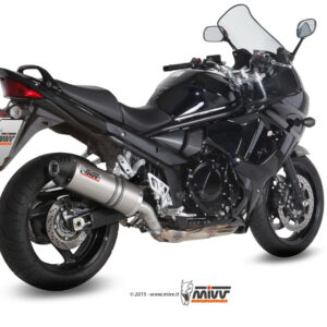 Mivv Slip-On Oval titan con tapa carbono Suzuki GSF 1250 Bandit 2007-16 / GSX 1250 FA 2009-16