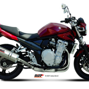 Mivv Slip-On Oval St. Steel Suzuki GSF 650 Bandit 2007-15 / GSX 650 F 2008-15