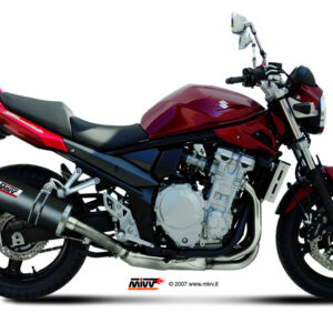 Mivv Slip-On Oval carbono con tapa carbono Suzuki GSF 650 Bandit 2007-15 / GSX 650 F 2008-15