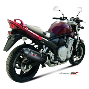 Mivv Slip-On Oval carbono con tapa carbono Suzuki GSF 650 Bandit 2007-15 / GSX 650 F 2008-15