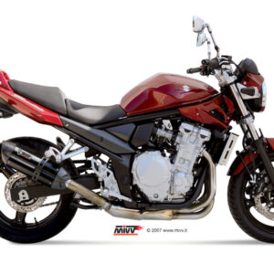 Mivv Slip-On Suono black con tapa carbono Suzuki GSF 650 Bandit 2007-15 / GSX 650 F 2008-15