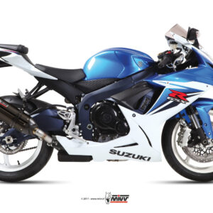 Mivv Slip-On Suono black con tapa carbono Suzuki GSX-R 600 2011-16 / GSX-R 750 2011-17