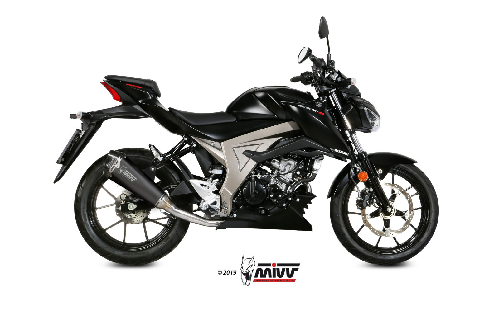 Mivv Full system 2x1 Oval carbono con tapa carbono Suzuki DL V-Strom 650 / XT 2017-25